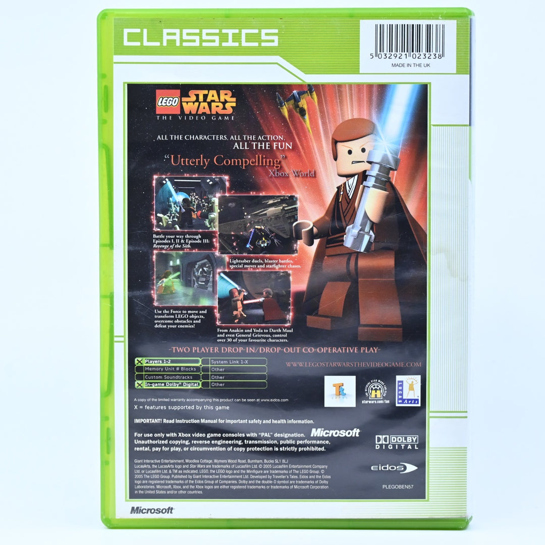 LEGO Star Wars: The Video Game - Original Xbox Game + Manual - PAL - MINT DISC!