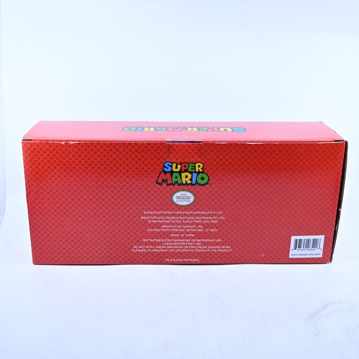 SEALED! Super Mario Collectable Glass Set - 473ml/16floz - Collectable