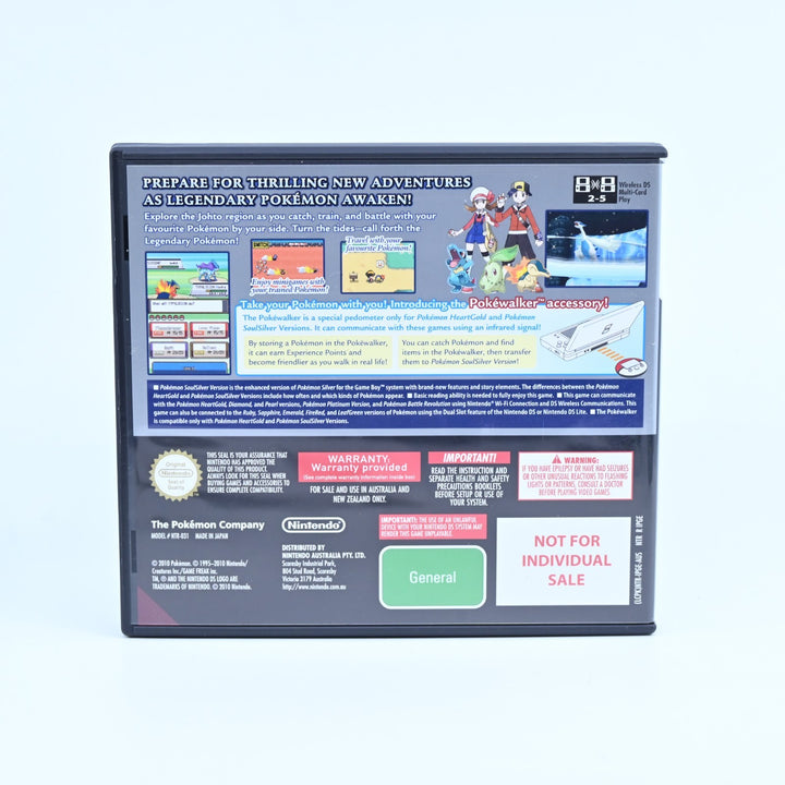 Pokemon SoulSilver Boxed + PokeWalker - Nintendo DS Game + Manual - Soul Silver!