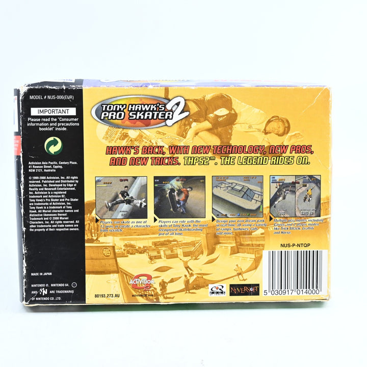 Tony Hawk's Pro Skater 2 - N64 / Nintendo 64 Boxed Game - PAL - FREE POST!