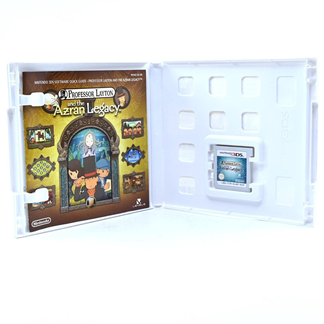 Professor Layton and the Azran Legacy - Nintendo 3DS Game - PAL + Manual
