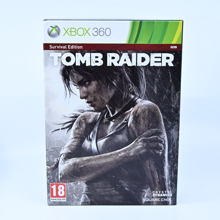 Tomb Raider Survival Edition - Xbox 360 Game + Manual + Map - PAL - MINT DISC!
