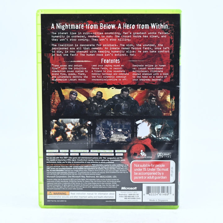 Gears of War - Xbox 360 Game + Manual - PAL