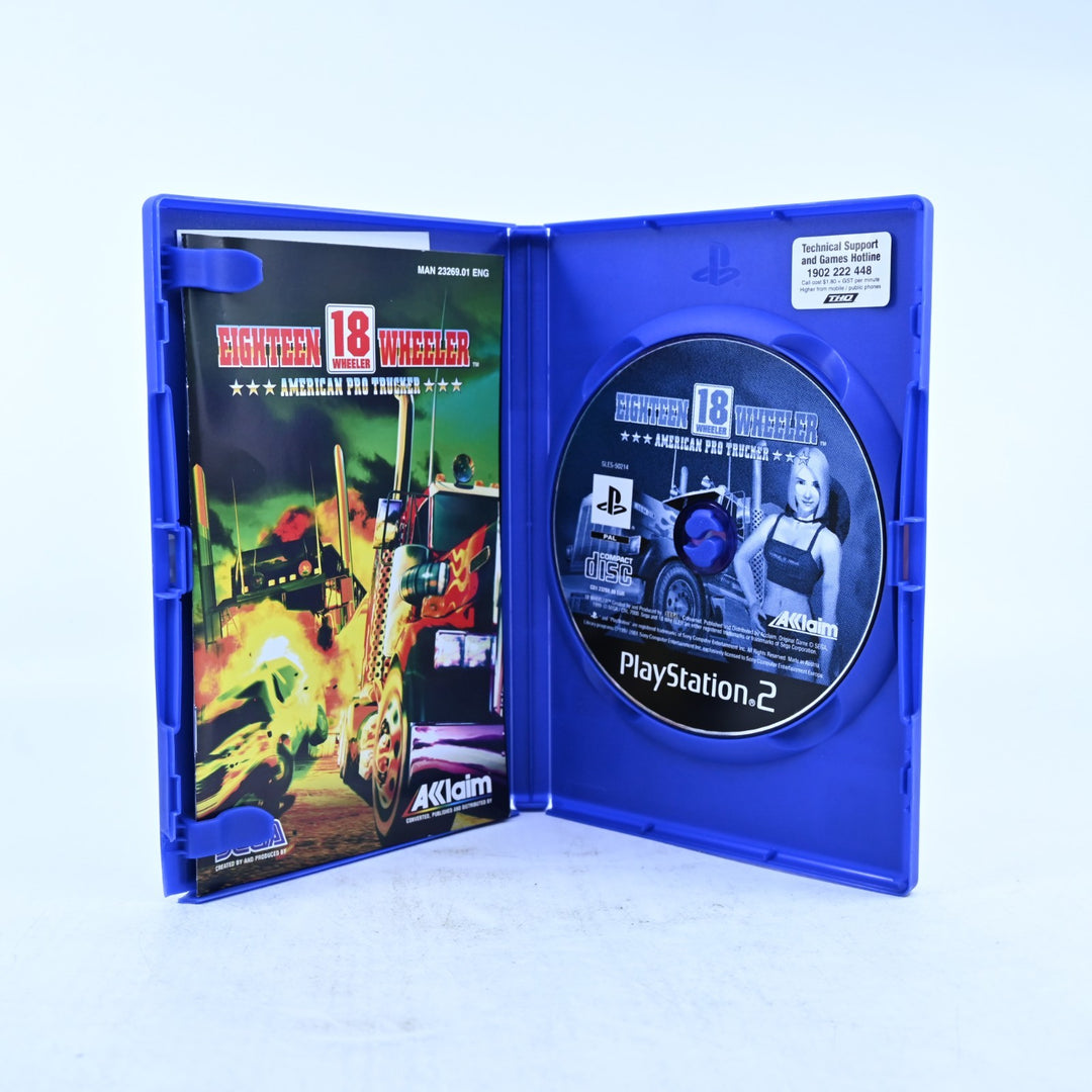 18 Wheeler American Pro Trucker - Sony Playstation 2 / PS2 Game + Manual