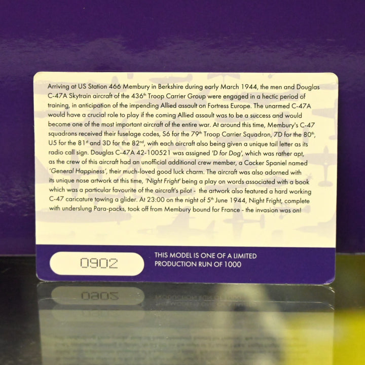 Corgi Aviation 1:72 Douglas C-47A Skytrain 'Night Fright' AA38211 - Plane