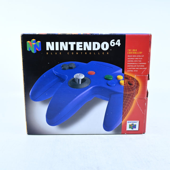 Solid Blue Boxed Controller - N64 / Nintendo 64 Accessory - PAL - FREE POST!