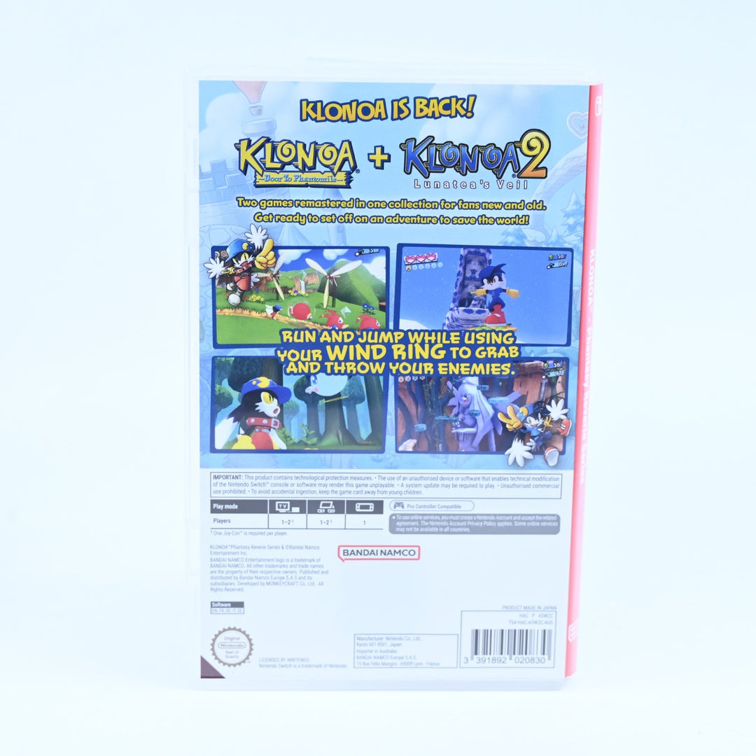 Klonoa Phantasy Reverie Series - Nintendo Switch Game - FREE POST!
