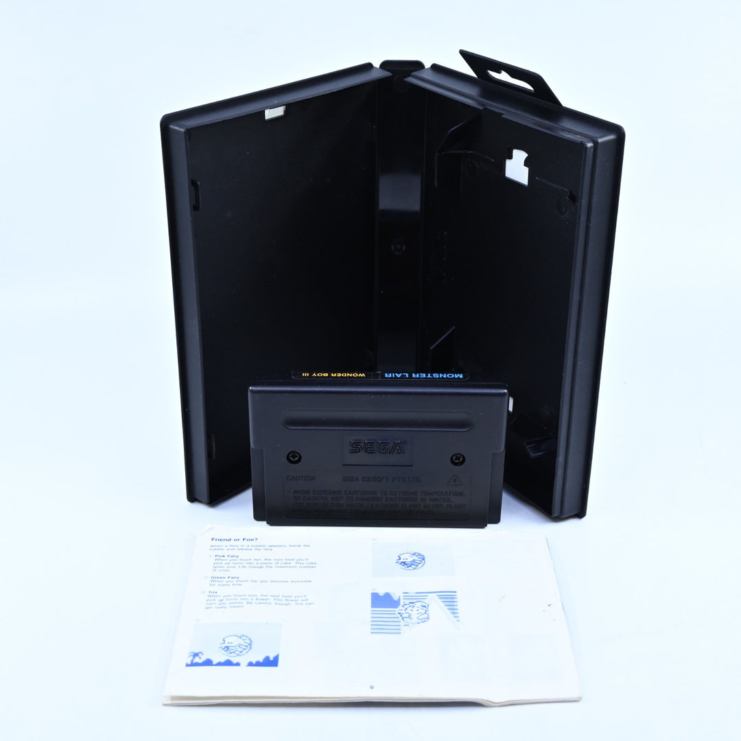 Wonder Boy III: Monster Lair - Sega Mega Drive Game + Manual - PAL - FREE POST!