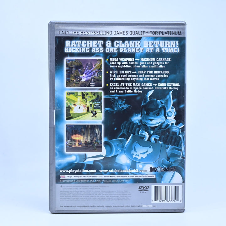 Ratchet & Clank 2: Locked & Loaded - Sony Playstation 2 / PS2 Game + Manual