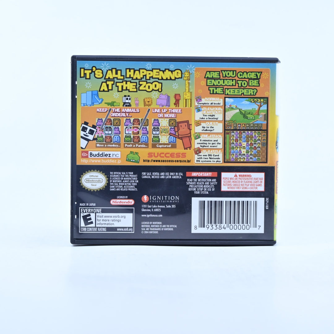 Zoo Keeper: Action Puzzle Game - Nintendo DS Game + Manual - FREE POST!