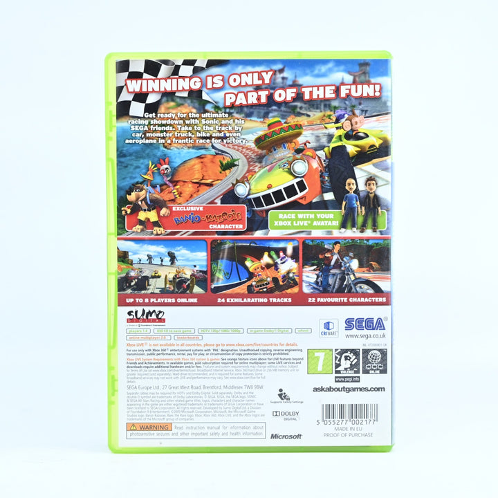 Sonic & Sega All-Stars Racing with Banjo & Kazooie - Xbox 360 Game + Manual