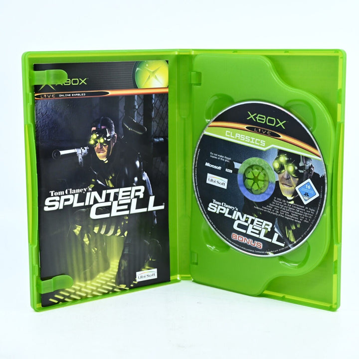 Tom Clancy's Splinter Cell - Original Xbox Game + Manual - PAL - MINT DISC!