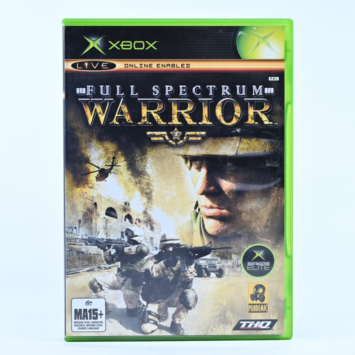 Full Spectrum Warrior - Original Xbox Game + Manual - PAL - MINT DISC!