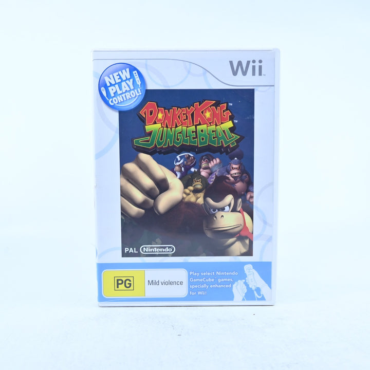 Donkey Kong Jungle Beat - Nintendo Wii Game + Manual - PAL - MINT DISC!