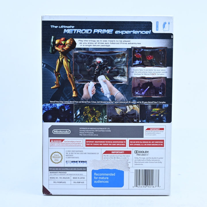 Metroid Prime Trilogy - Nintendo Wii Game + Manual - PAL - MINT DISC!