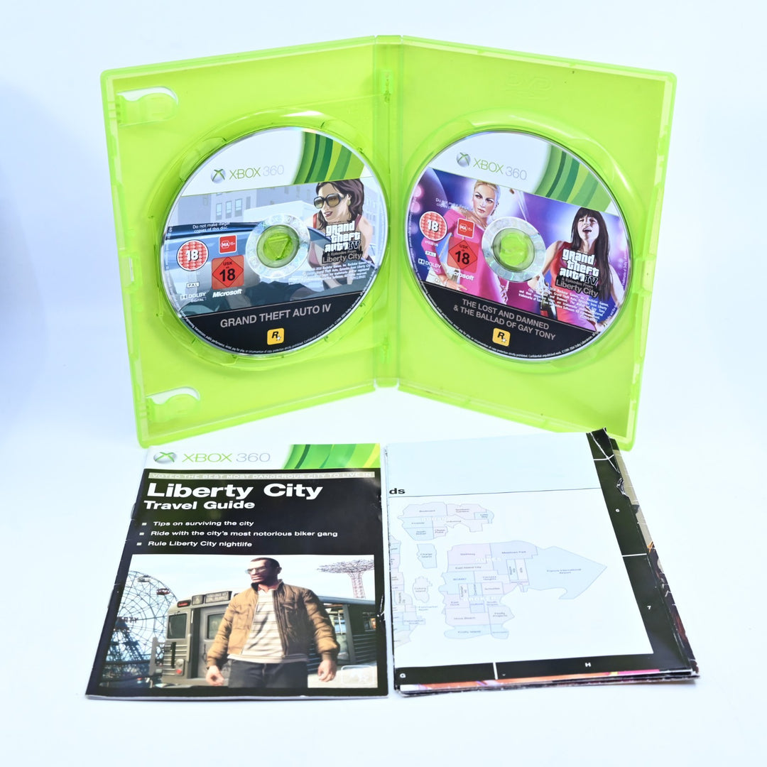 Grand Theft Auto IV & Episodes from Liberty City - Xbox 360 Game + Manual - PAL