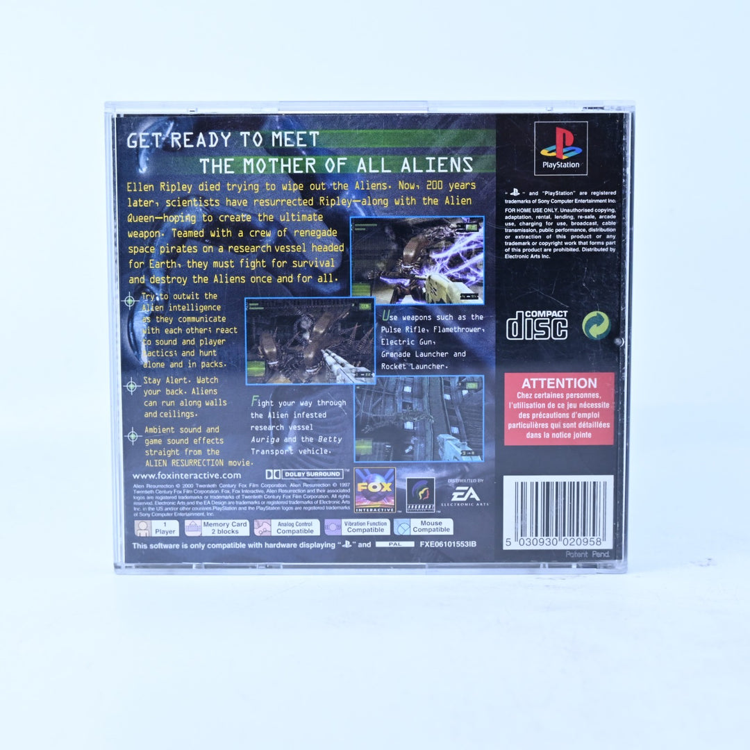 Alien Resurrection - Sony Playstation 1 / PS1 Game + Manual - PAL - MINT DISC!