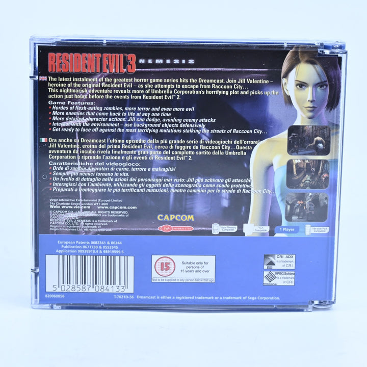 Resident Evil 3: Nemesis - Sega Dreamcast Game - No Manual - PAL - MINT DISC!