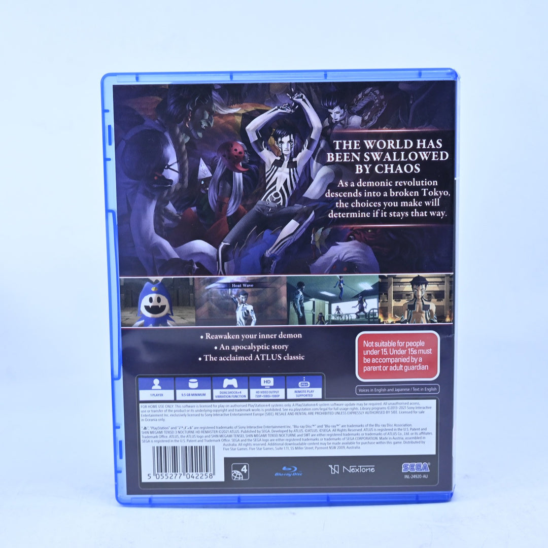 Shin Megami Tensei III Nocturne HD Remaster - Sony Playstation 4 / PS4 Game