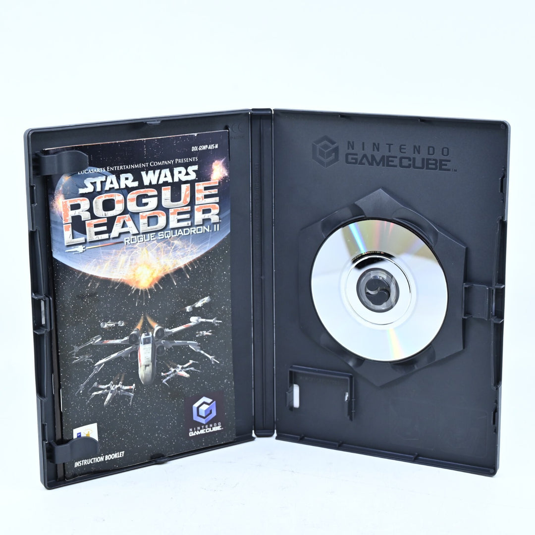 Star Wars Rogue Squadron II Rogue Leader - Nintendo Gamecube Game + Manual