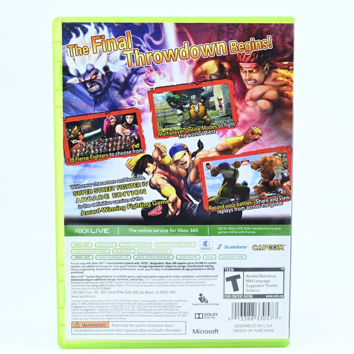 Super Street Fighter IV 4: Arcade Edition - Xbox 360 Game + Manual - Regionless