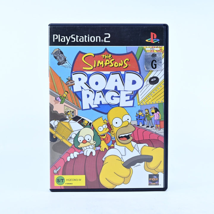 The Simpsons Road Rage - Sony Playstation 2 / PS2 Game + Manual - PAL