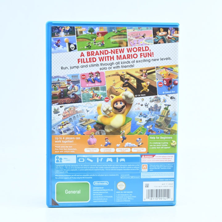 Super Mario 3D World - Nintendo Wii U Game - PAL - NEAR MINT DISC!