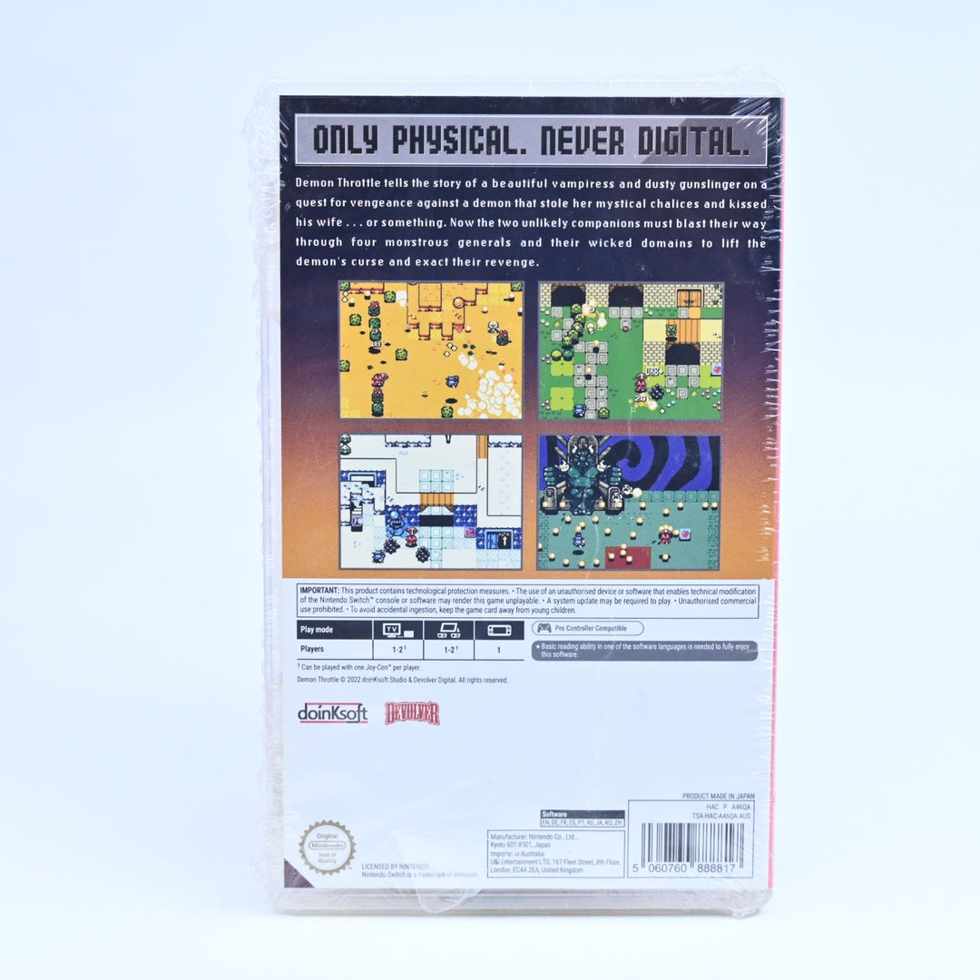 SEALED! Demon Throttle - Nintendo Switch Game - FREE POST!