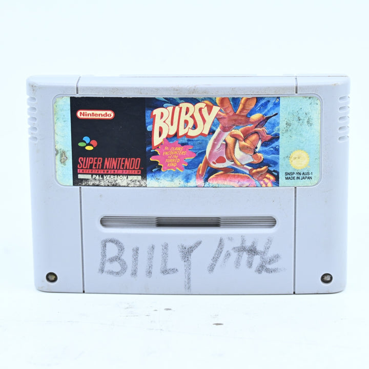 Bubsy - Super Nintendo / SNES Game - PAL - FREE POST!