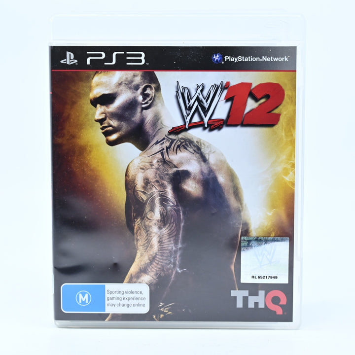 WWE '12 - Sony Playstation 3 / PS3 Game + Manual - FREE POST!