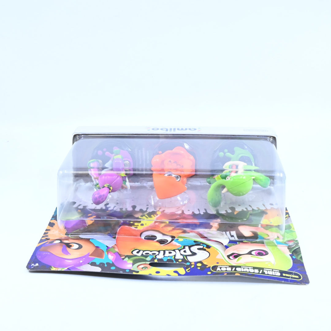 SEALED! - Inkling Girl/Squid/Boy Amiibo Set - Splatoon - Toy - FREE POST!