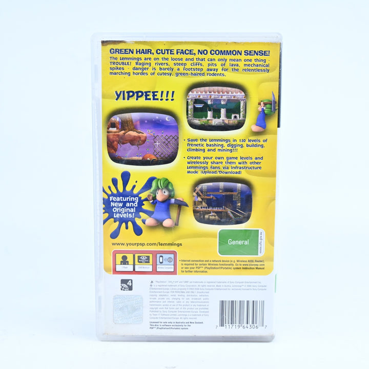 Lemmings - Sony PSP Game + Manual - FREE POST!