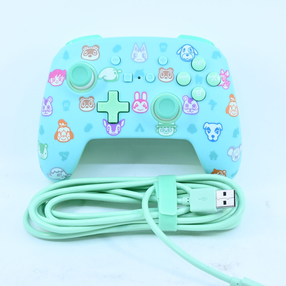 Animal Crossing - PowerA Enhanced Wired Controller - Nintendo Switch Accessory