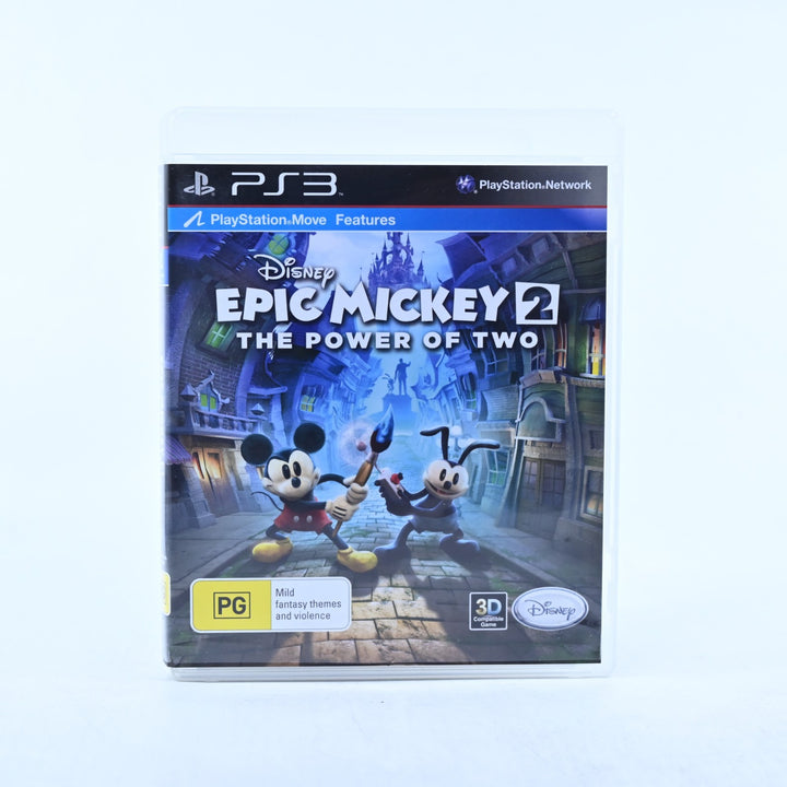 Epic Mickey 2: The Power of Two - Sony Playstation 3 / PS3 Game + Manual