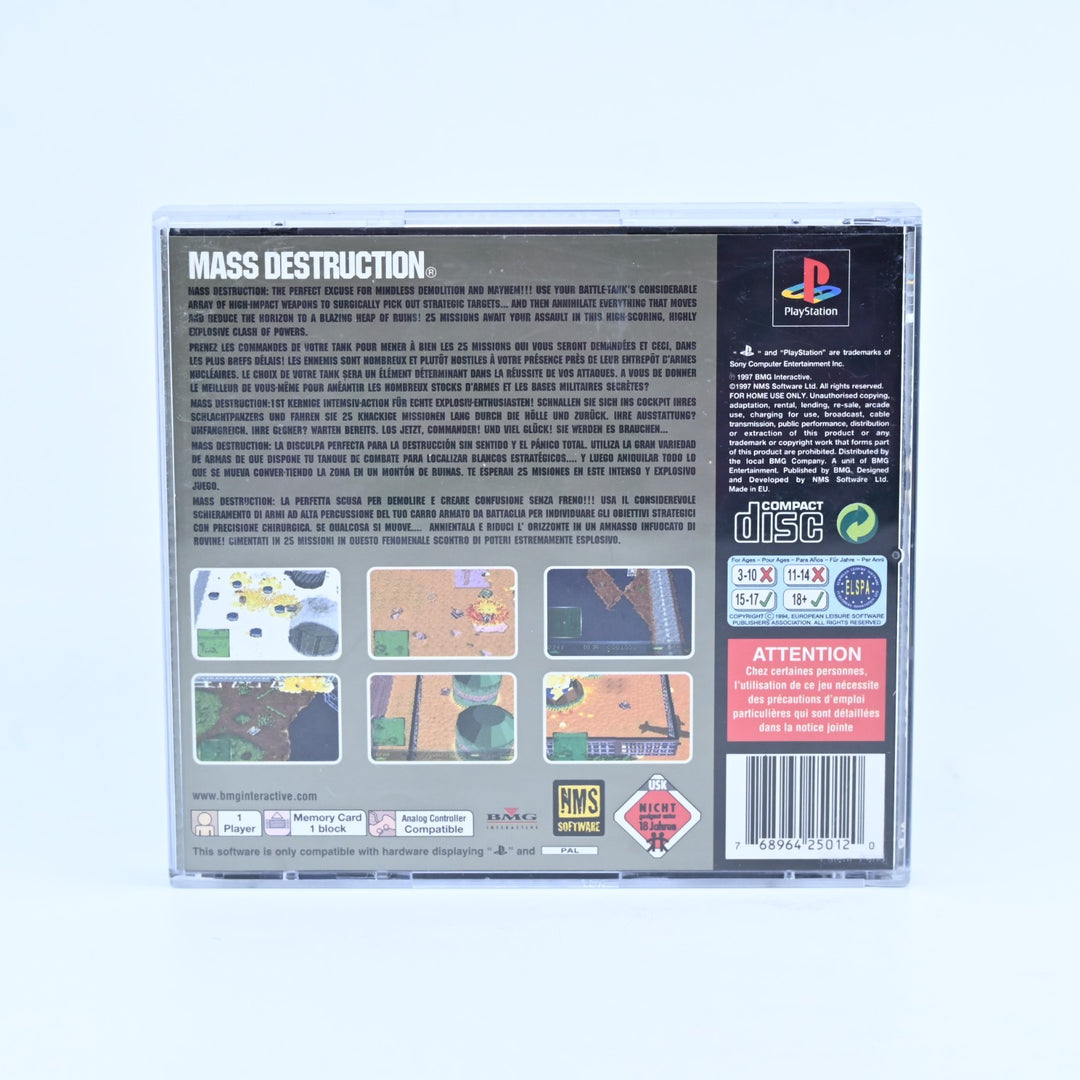 Mass Destruction - Sony Playstation 1 / PS1 Game + Manual - PAL