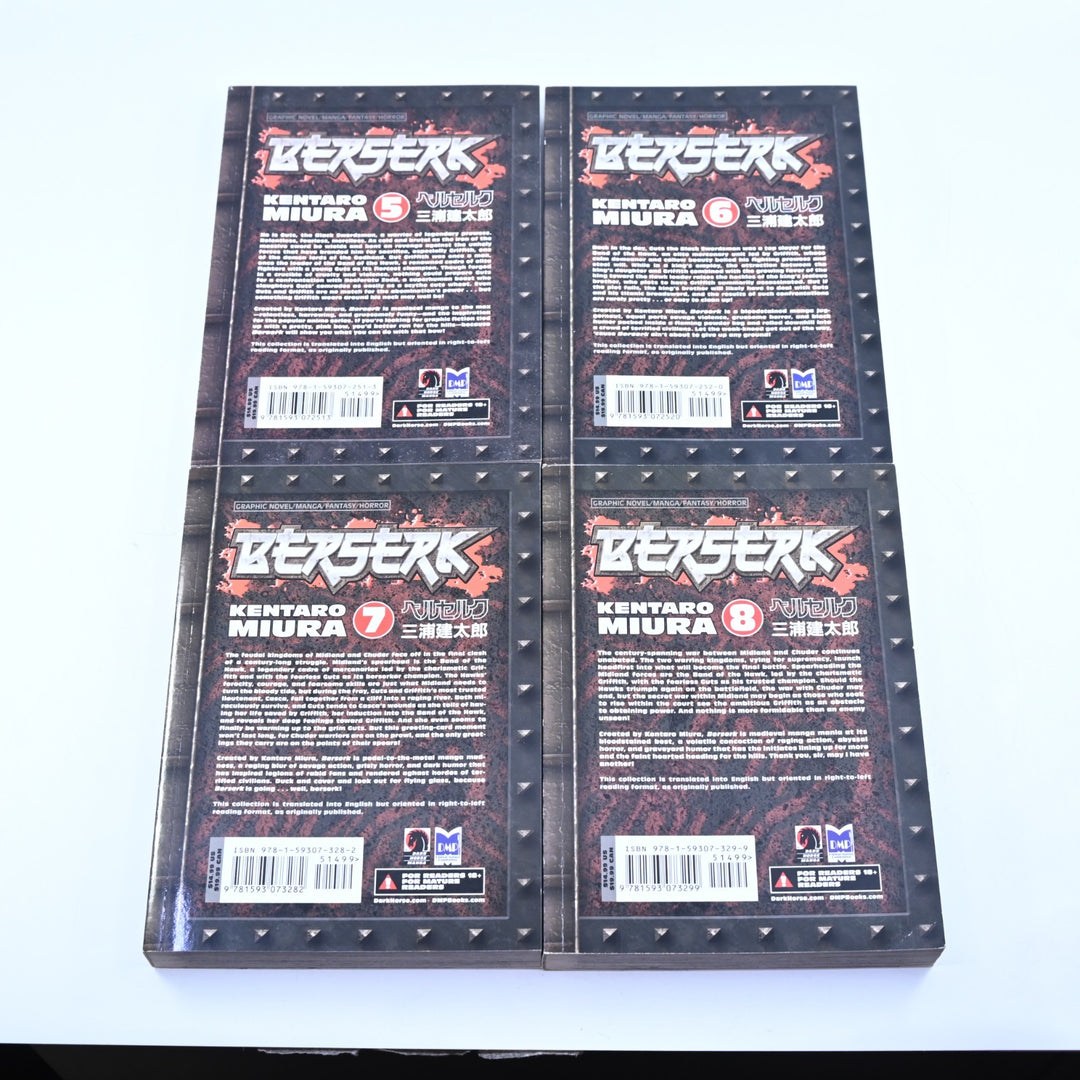 Berserk - Volumes 1-8 - Kentaro Miura - Digital Manga Publishing - Manga