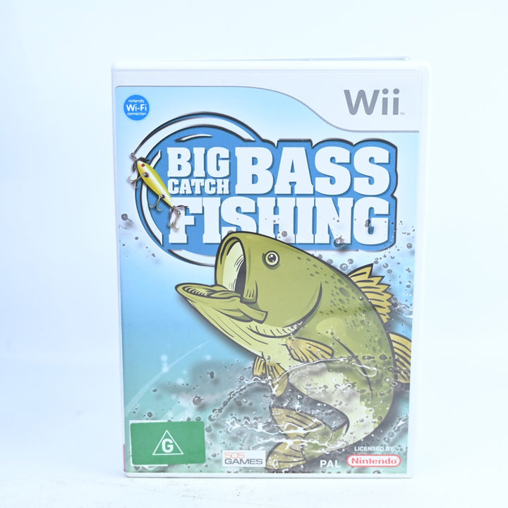 Big Catch Bass Fishing - Nintendo Wii Game + Manual - PAL - MINT DISC!