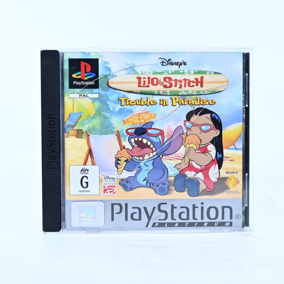 Disney's Lilo & Stitch Trouble in Paradise - Playstation 1 / PS1 Game + Manual