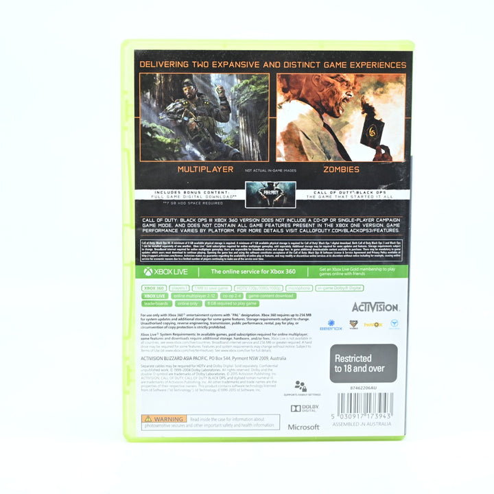 Call of Duty: Black Ops III - Xbox 360 Game - No Manual - PAL - MINT DISC!