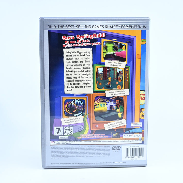 The Simpsons Hit & Run - Sony Playstation 2 / PS2 Game + Manual - PAL