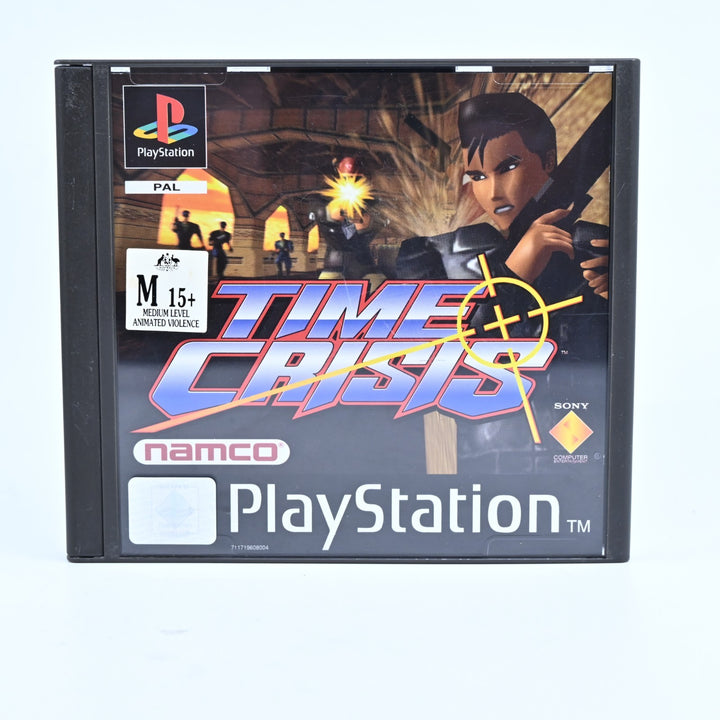 Time Crisis - Sony Playstation 1 / PS1 Game + Manual - PAL - MINT DISC!