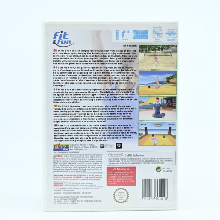 Fit &amp; Fun - Nintendo Wii Game + Manual - PAL - NEAR MINT DISC!