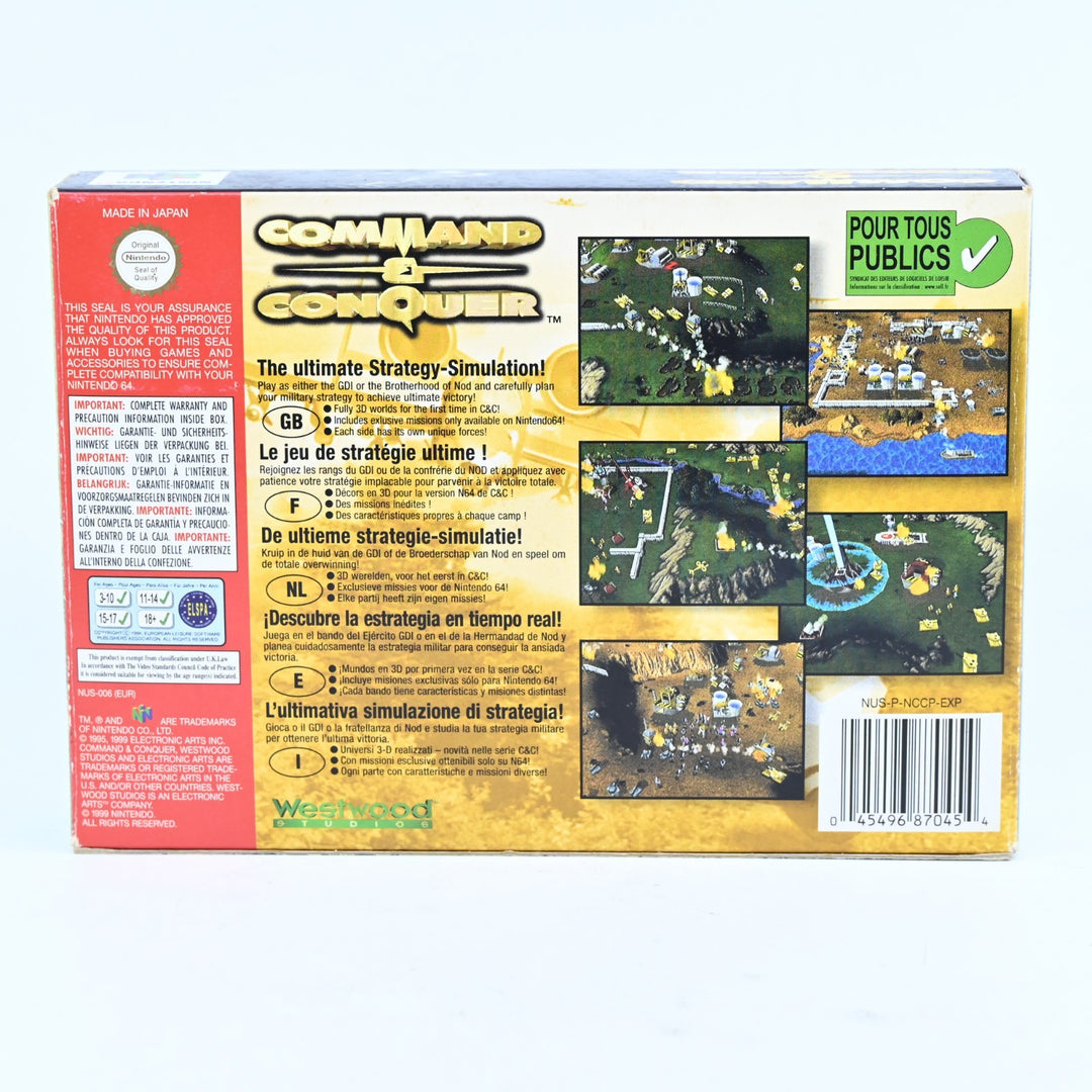 Command & Conquer - N64 / Nintendo 64 Boxed Game - PAL - FREE POST!