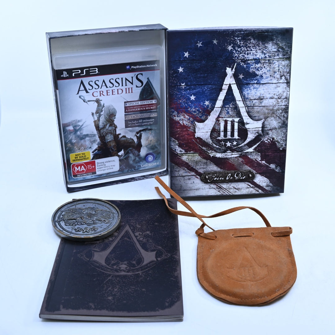 Assassin's Creed III - Join or Die Edition -  PS3 Game + Manual
