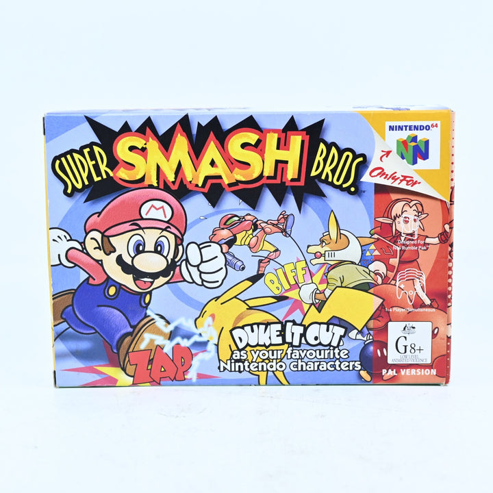 Super Smash Bros. - N64 / Nintendo 64 Boxed Game - PAL - FREE POST!