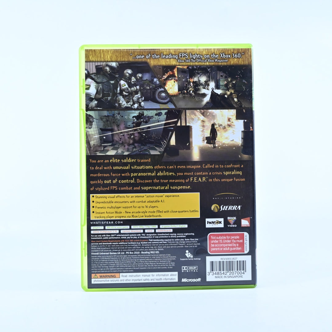 F.E.A.R. - Xbox 360 Game + Manual - PAL - MINT DISC! FEAR