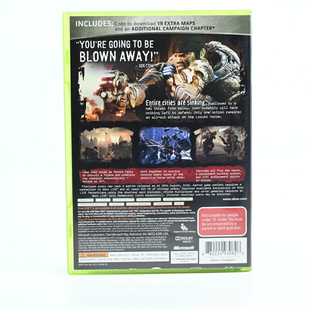 Gears of War 2 Game of the Year Edition - Xbox 360 Game + Manual - PAL