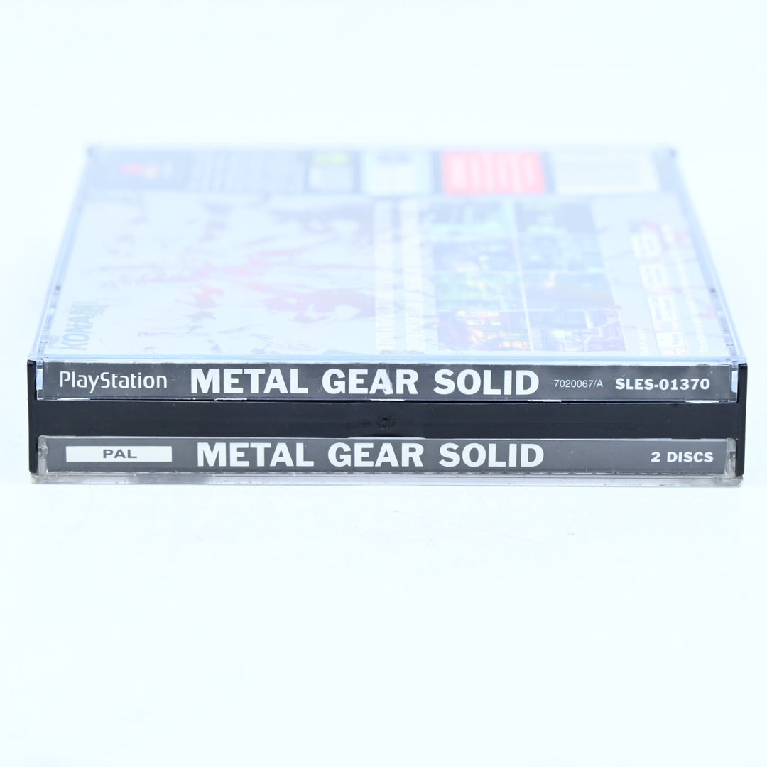 Metal Gear Solid - Sony Playstation 1 / PS1 Game + Manual - PAL - MINT DISCS!
