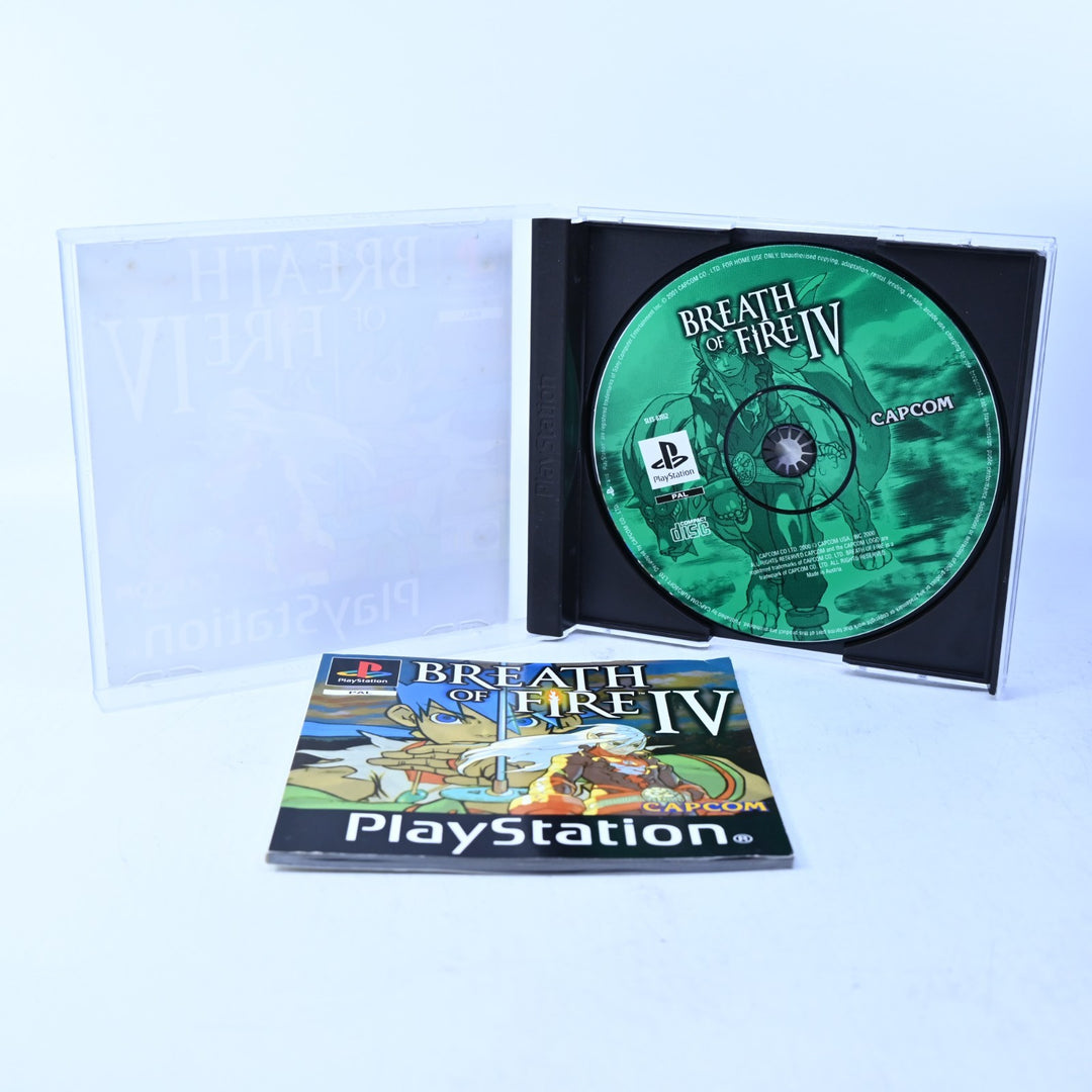 Breath of Fire IV - Sony Playstation 1 / PS1 Game + Manual - PAL - MINT DISC!