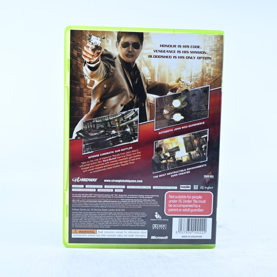 John Woo Presents: Stranglehold - Xbox 360 Game + Manual - PAL - MINT DISC!